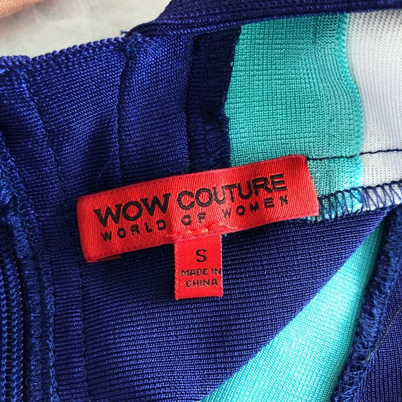 Colour Block Bodycon Midi Dress - Picture 5 of 6